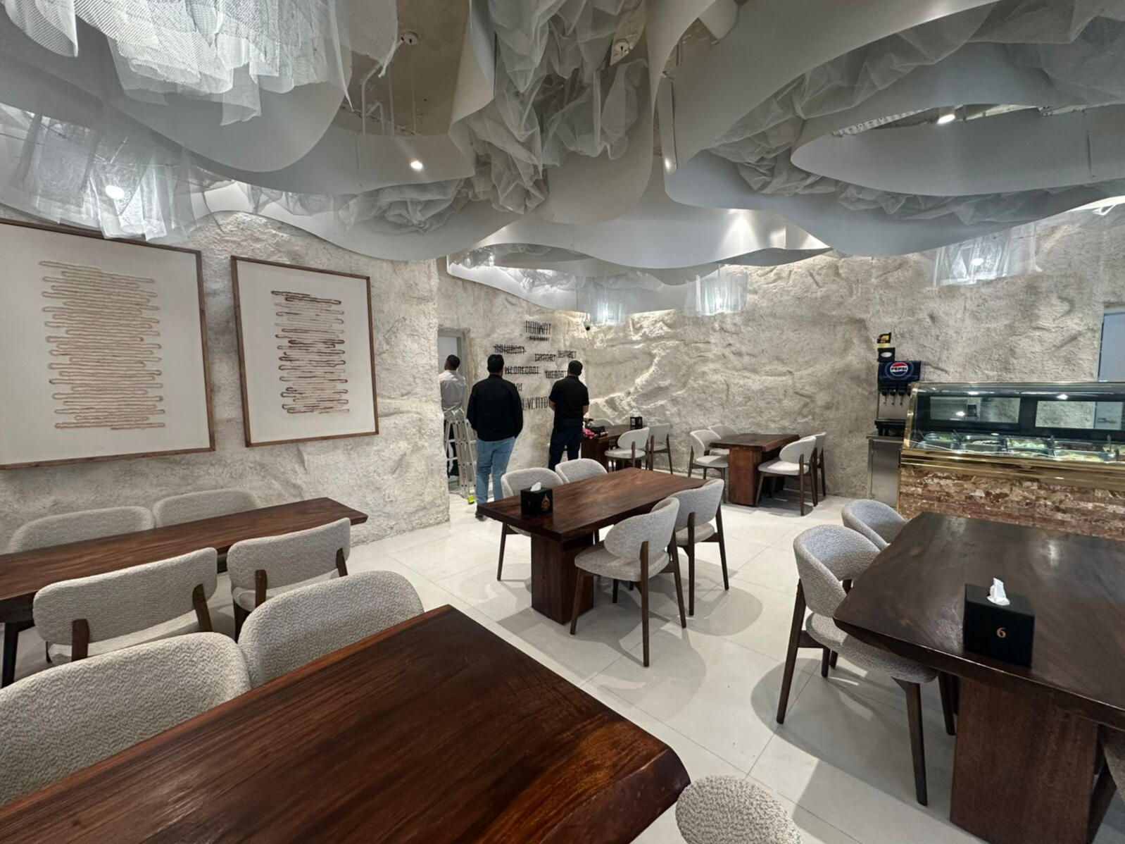 Faux stone wall Relief - Interior View